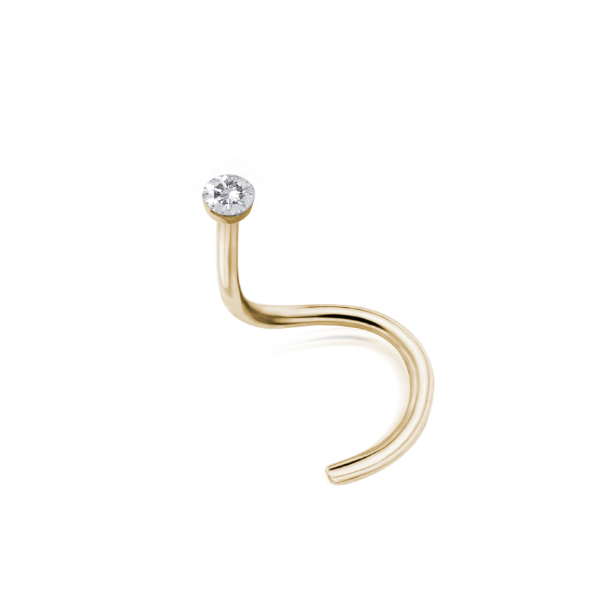 Invisible Set Diamond Nostril Screw