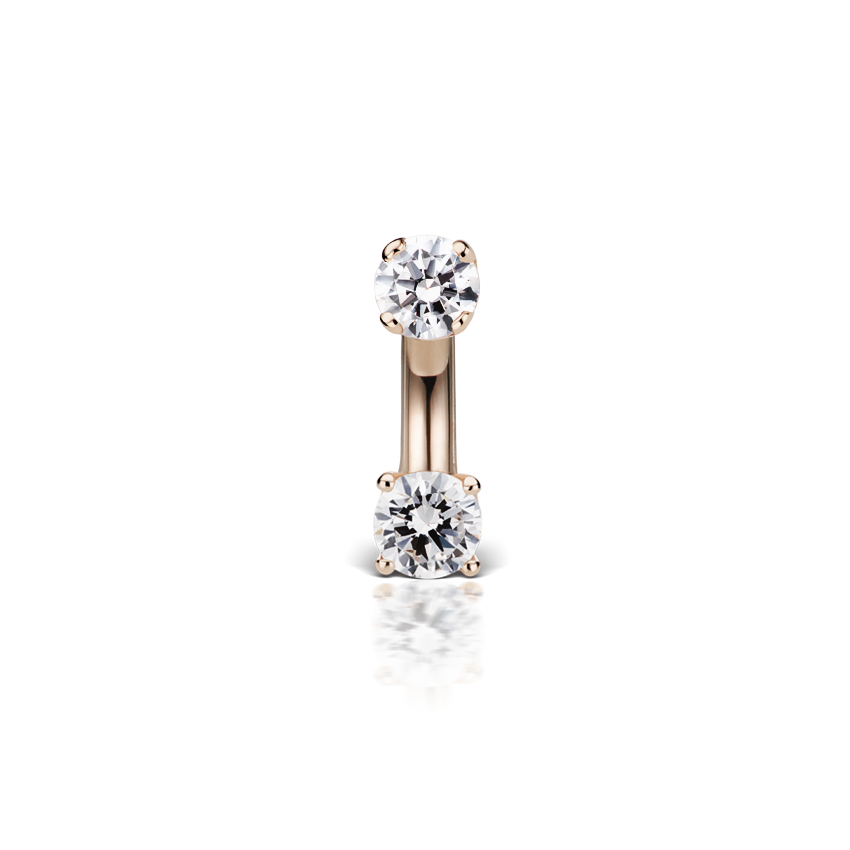 Prong Set Diamond Rook Barbell