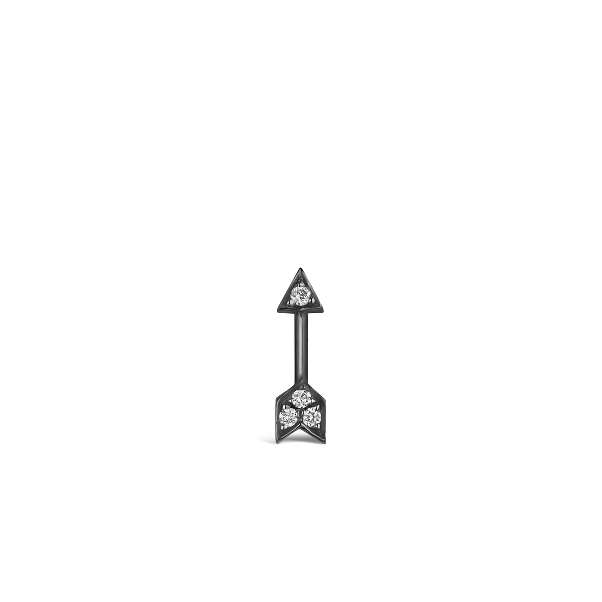 Diamond Arrow Stud Earring
