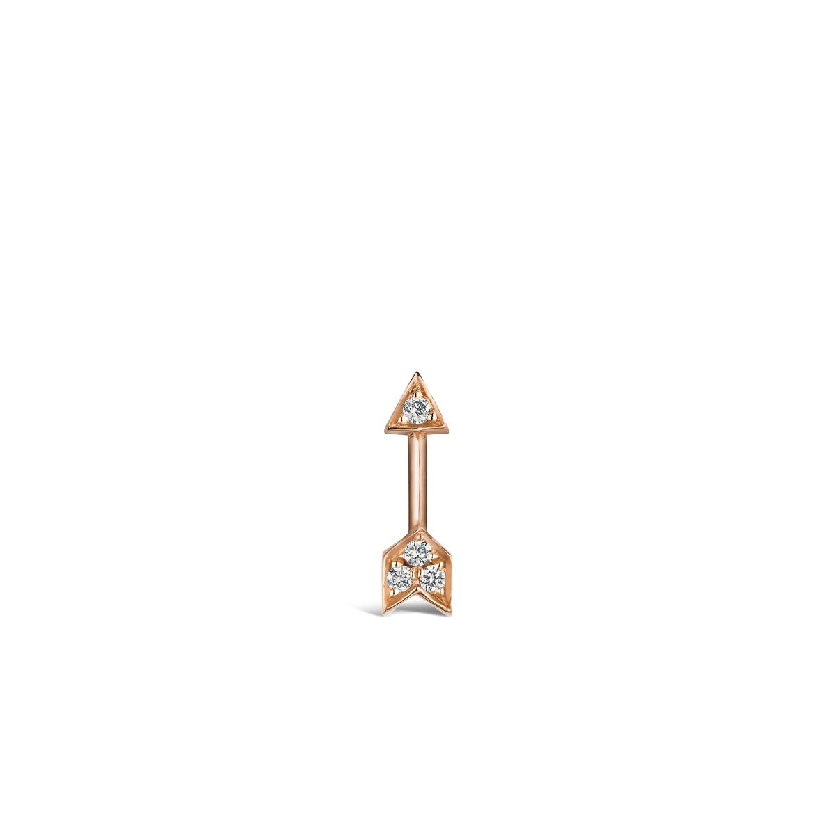 Diamond Arrow Stud Earring
