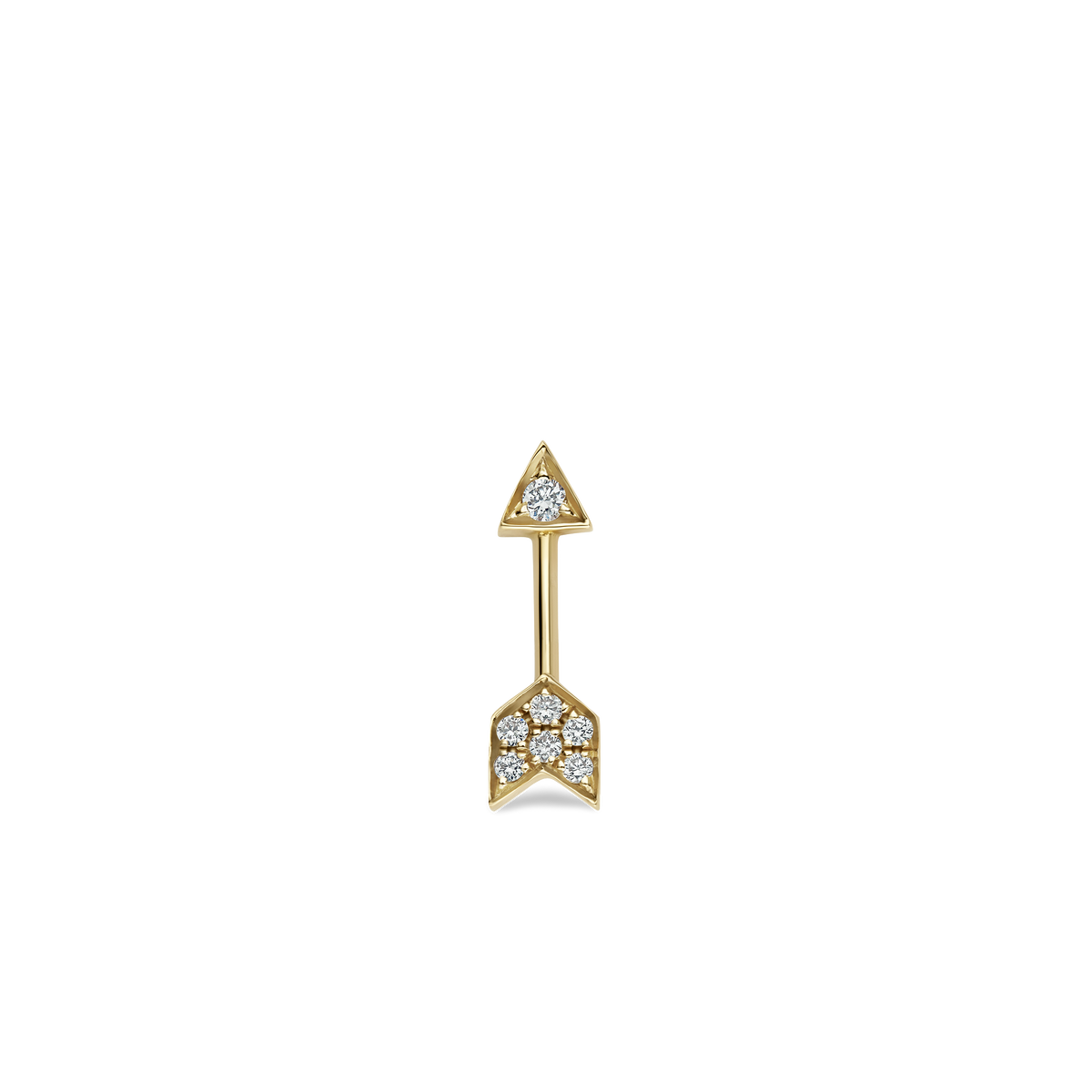 Diamond Arrow Stud Earring
