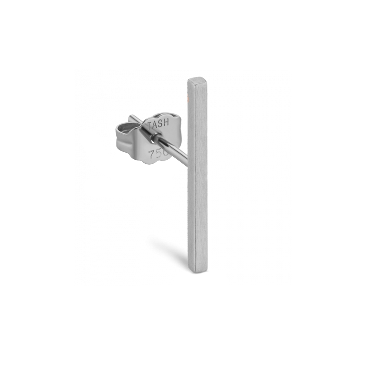 Matte Square Bar Stud Earring