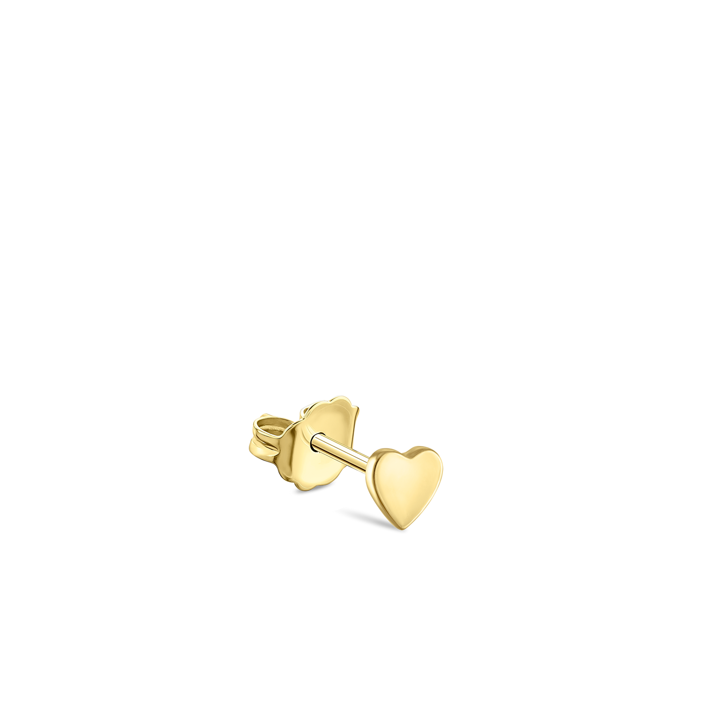 Plain Heart Traditional Stud Earring