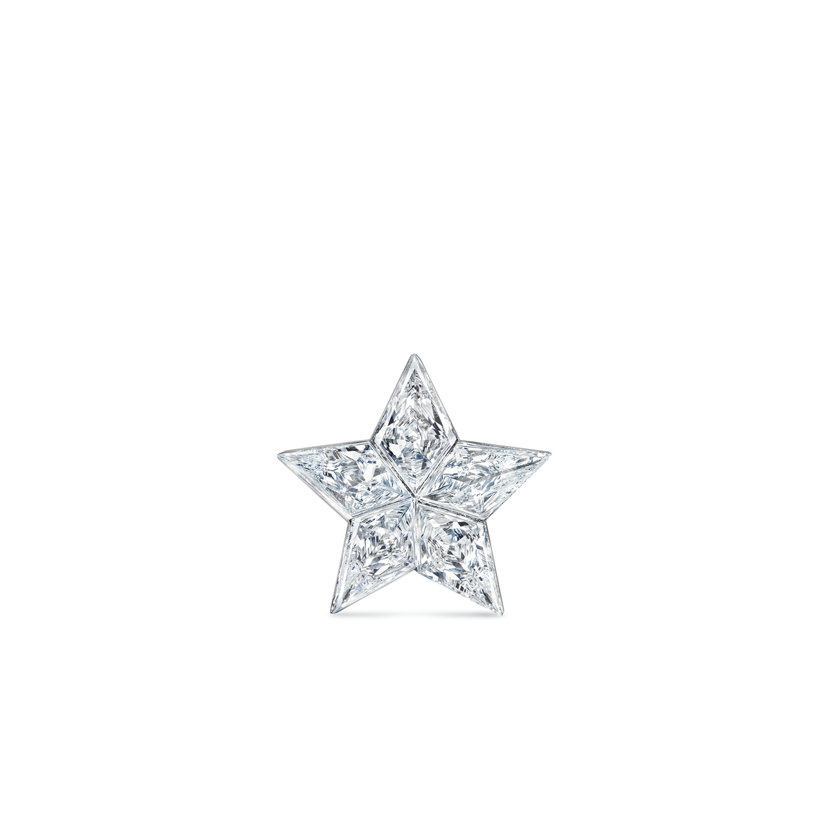 Invisible Set Diamond Star Stud Earring