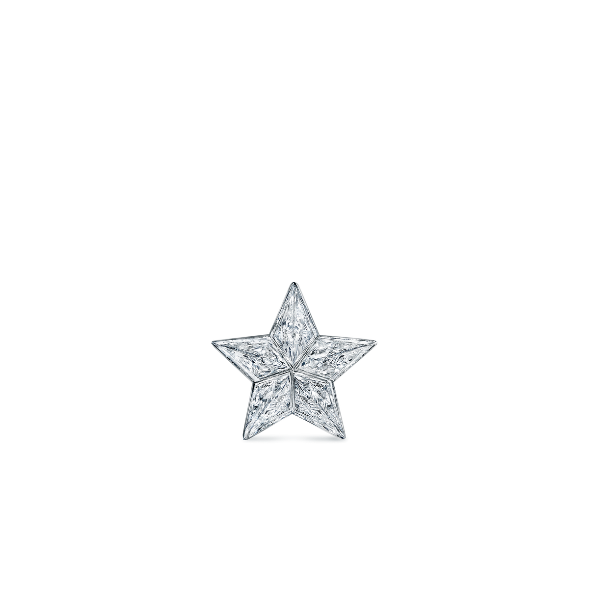 Invisible Set Diamond Star Stud Earring