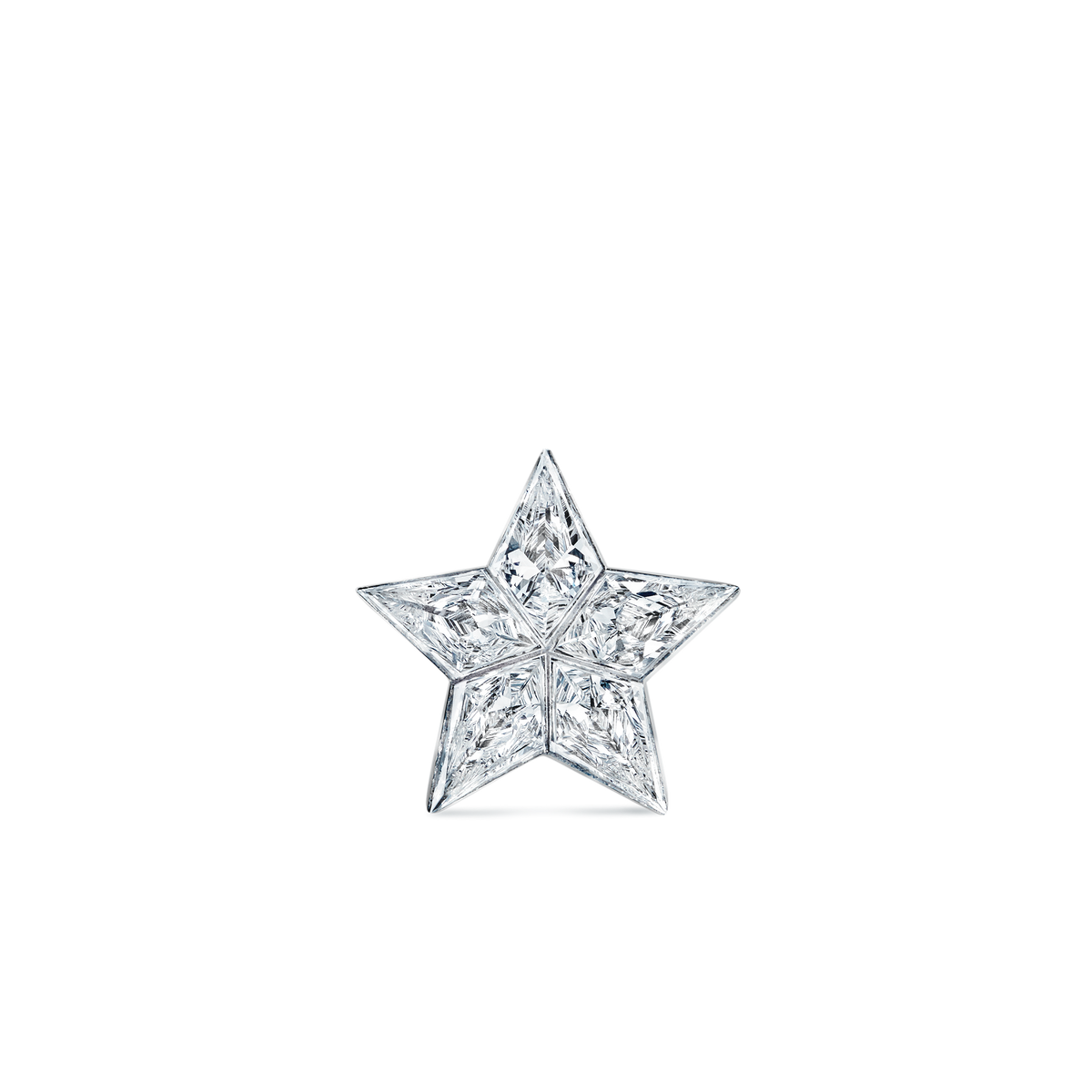 Invisible Set Diamond Star Stud Earring