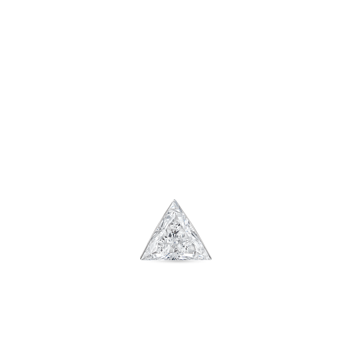 Invisible Set Triangle Diamond Stud Earring