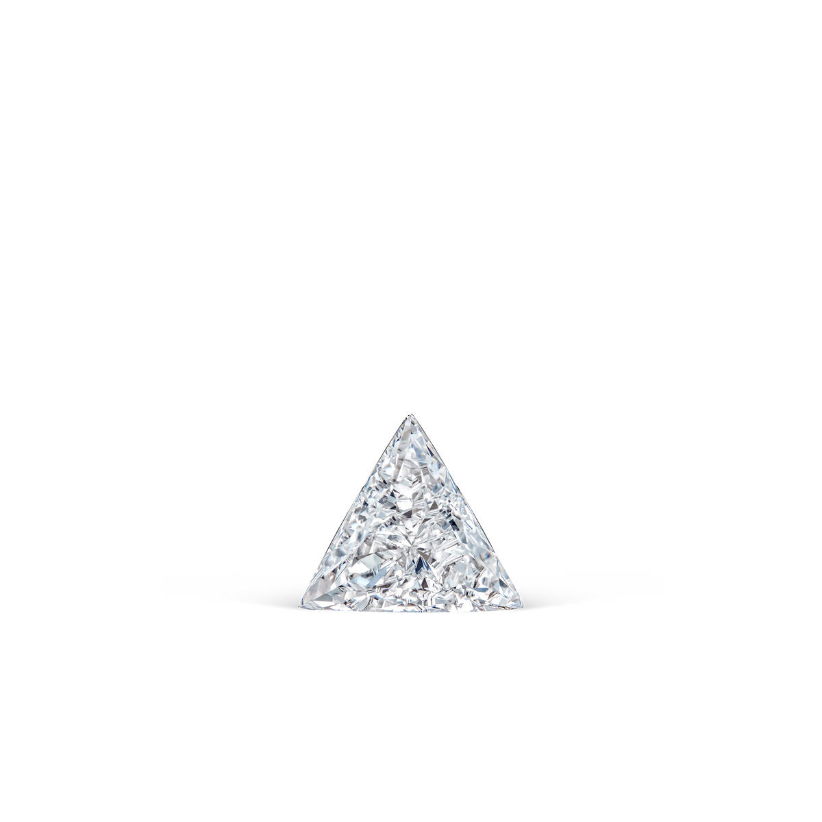 Invisible Set Triangle Diamond Stud Earring