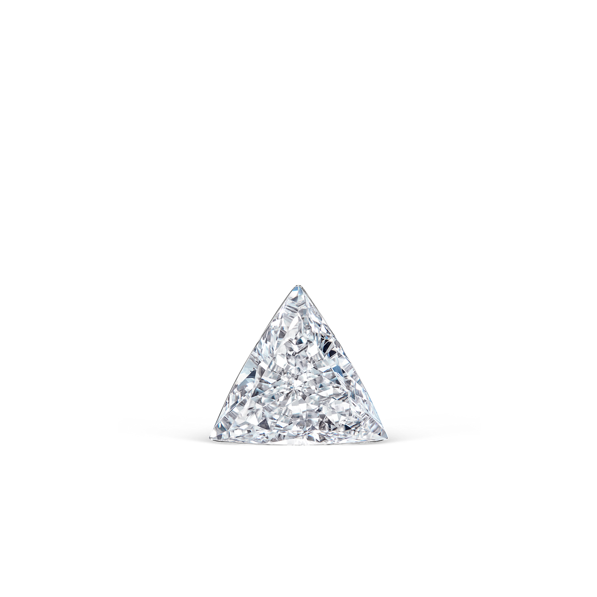 Invisible Set Triangle Diamond Stud Earring