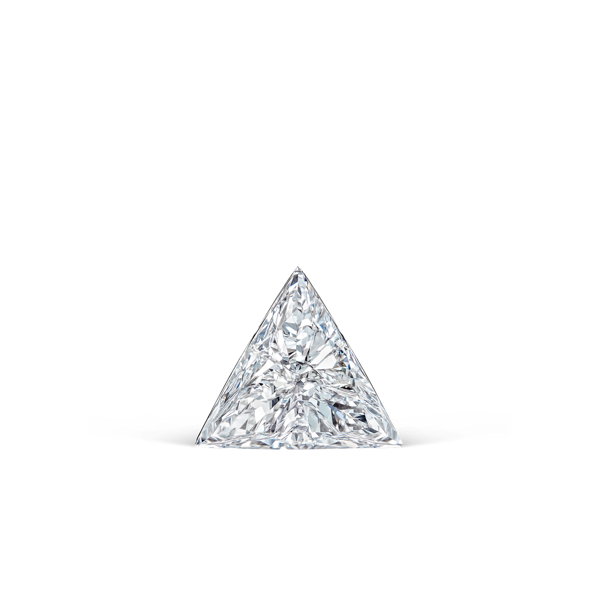 Invisible Set Triangle Diamond Stud Earring
