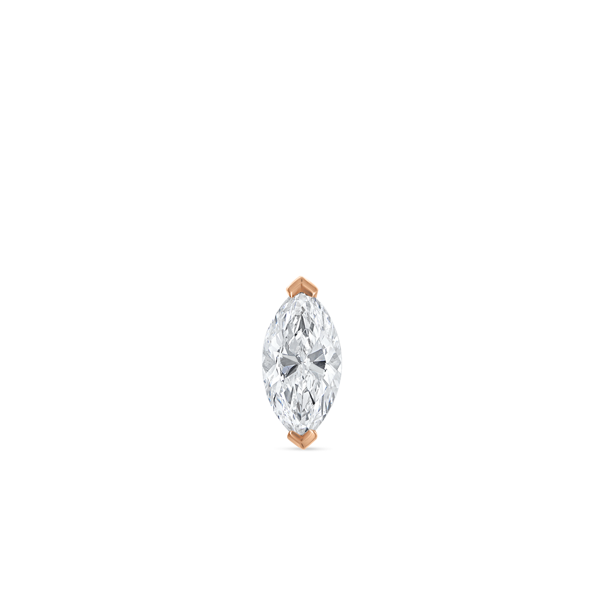 Marquise Diamond Stud Earring