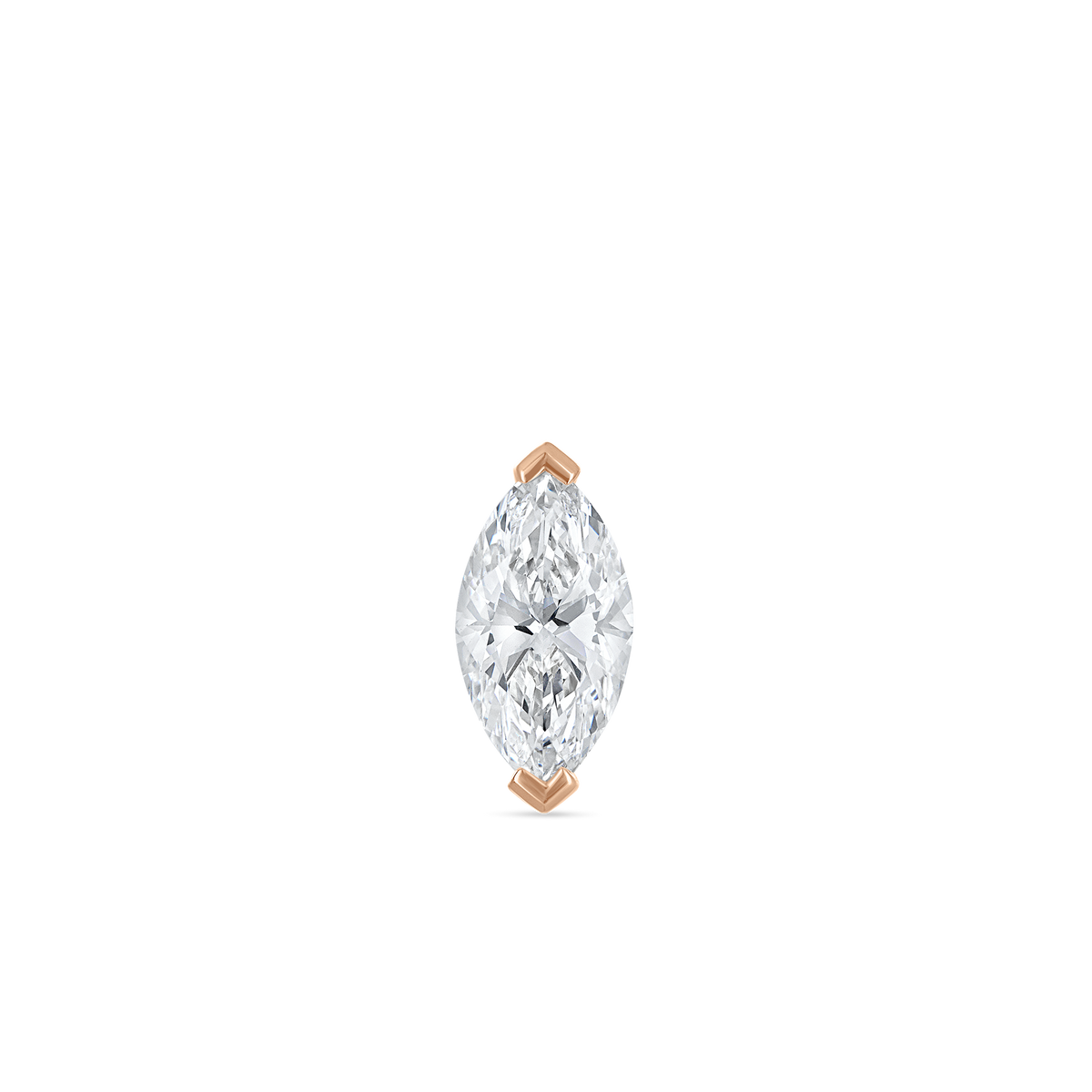 Marquise Diamond Stud Earring