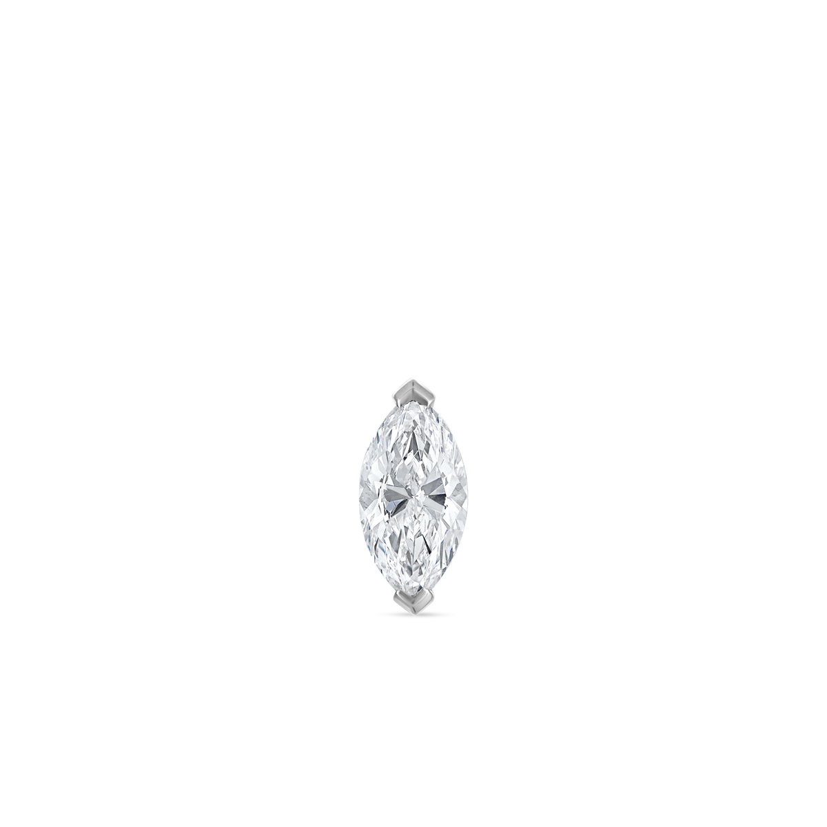 Marquise Diamond Stud Earring