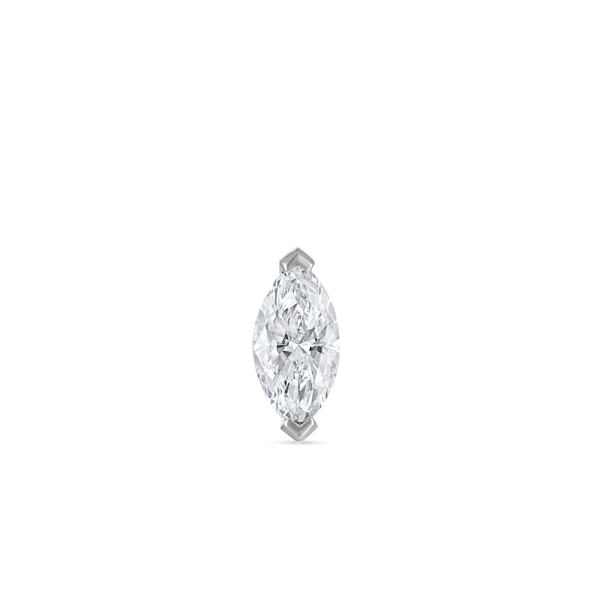 Marquise Diamond Stud Earring