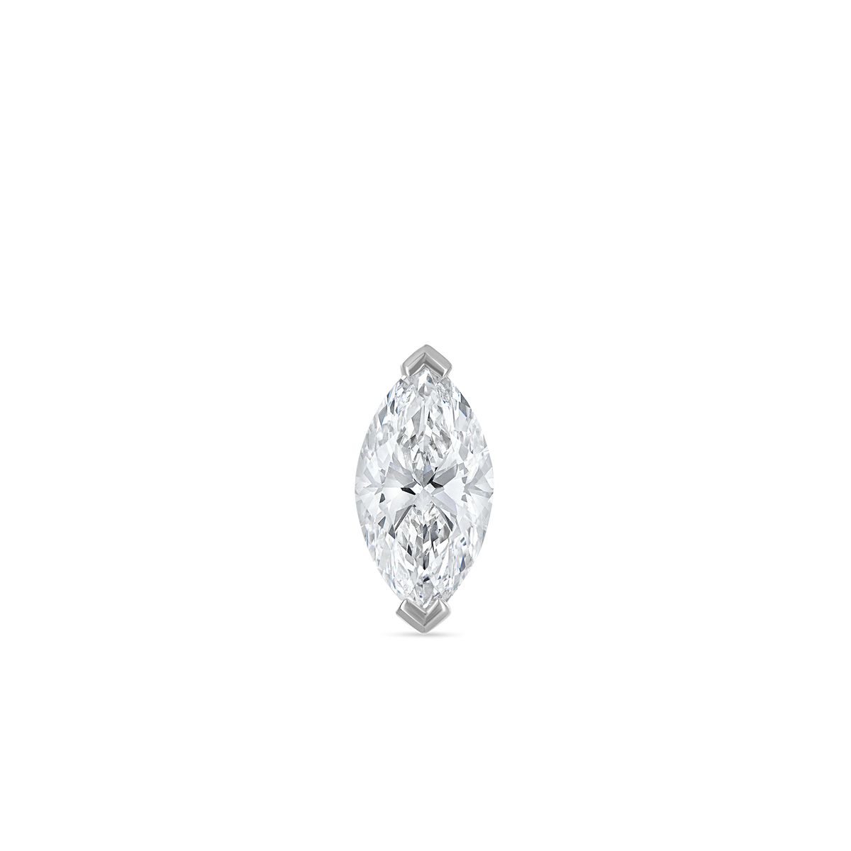 Marquise Diamond Stud Earring