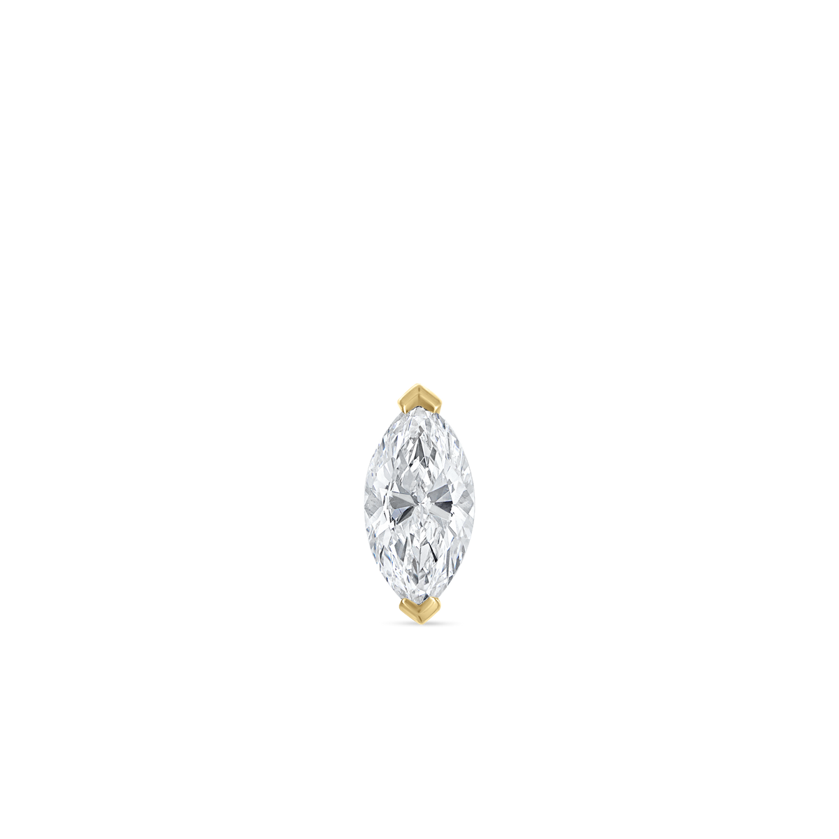 Marquise Diamond Stud Earring