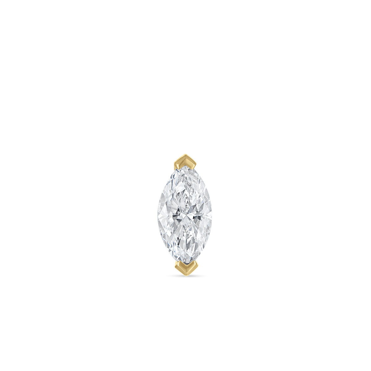 Marquise Diamond Stud Earring