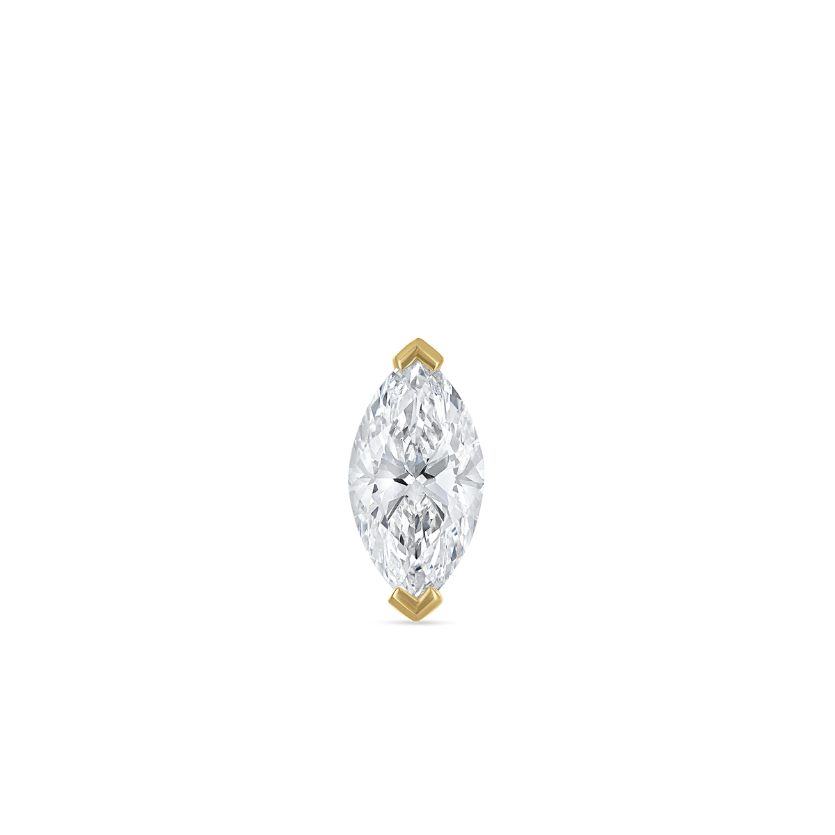 Marquise Diamond Stud Earring