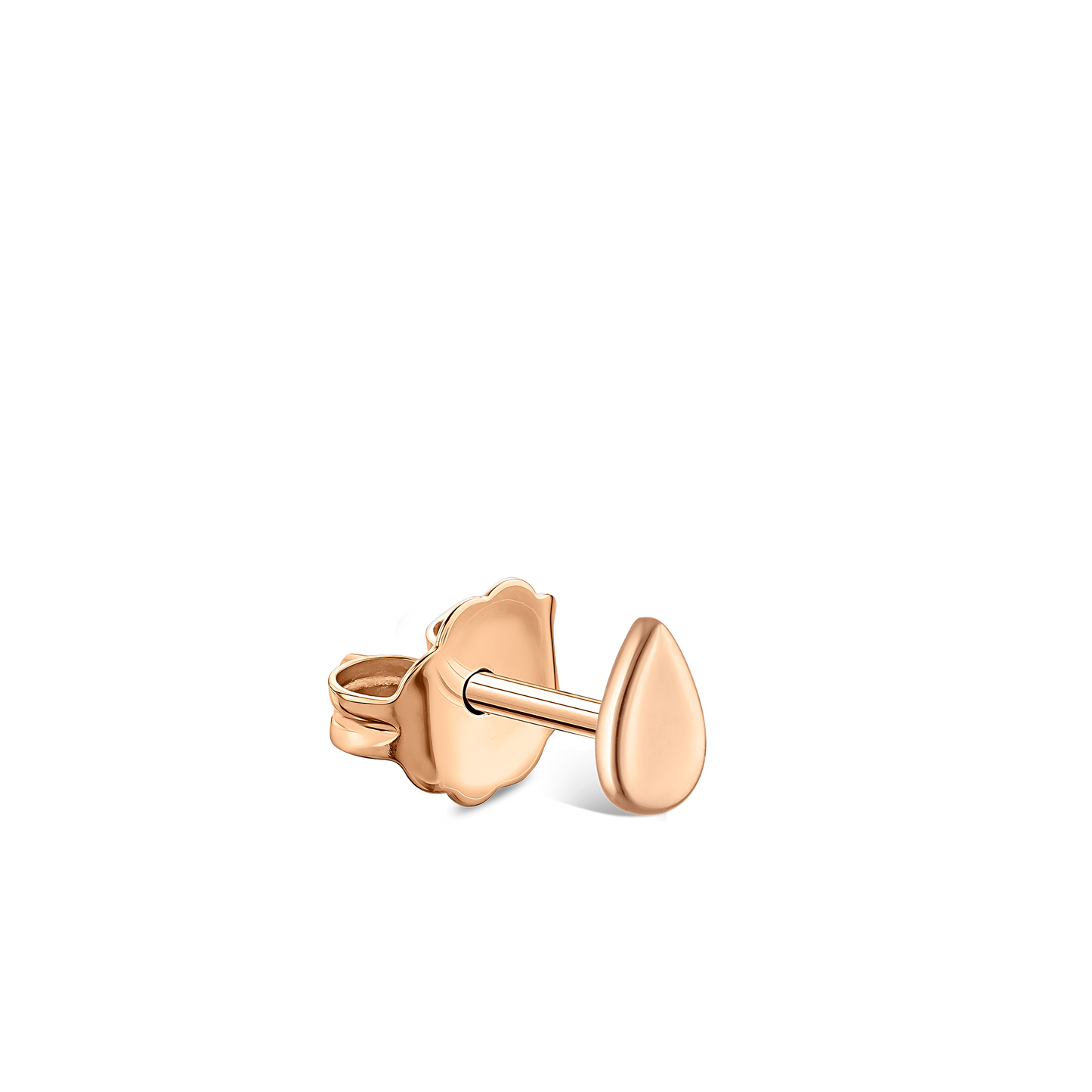 Plain Pear Stud Earring