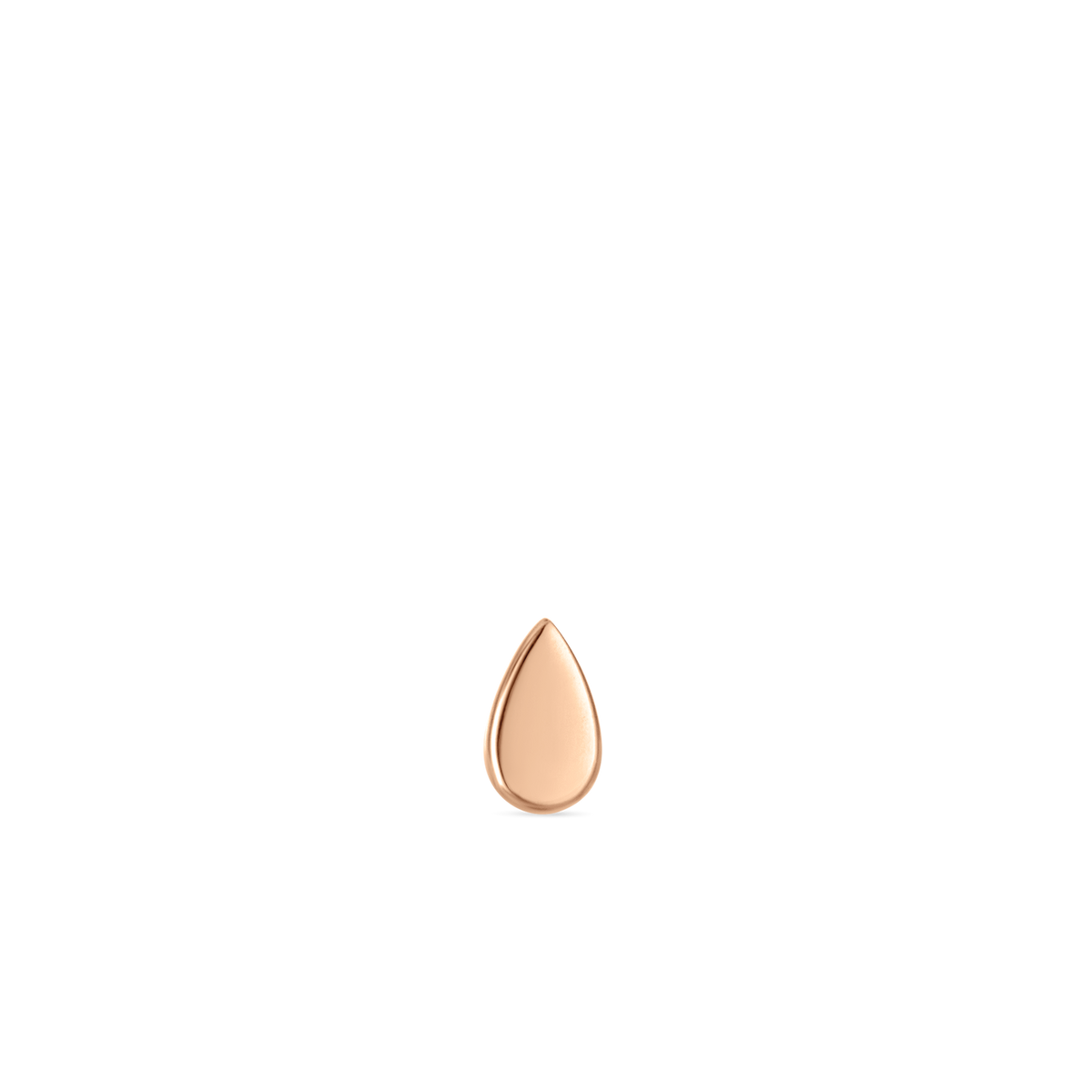 Plain Pear Stud Earring