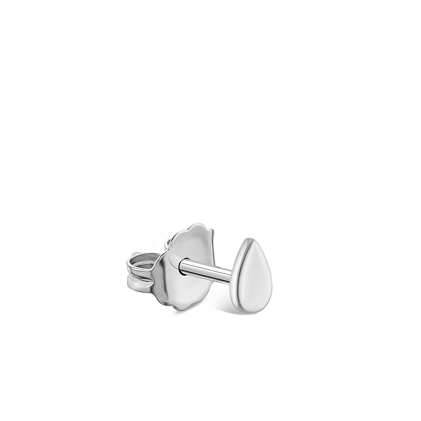 Plain Pear Stud Earring