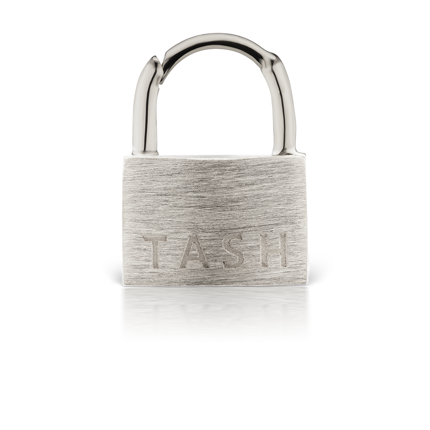 Padlock Hoop Earring (Non-Rotating)