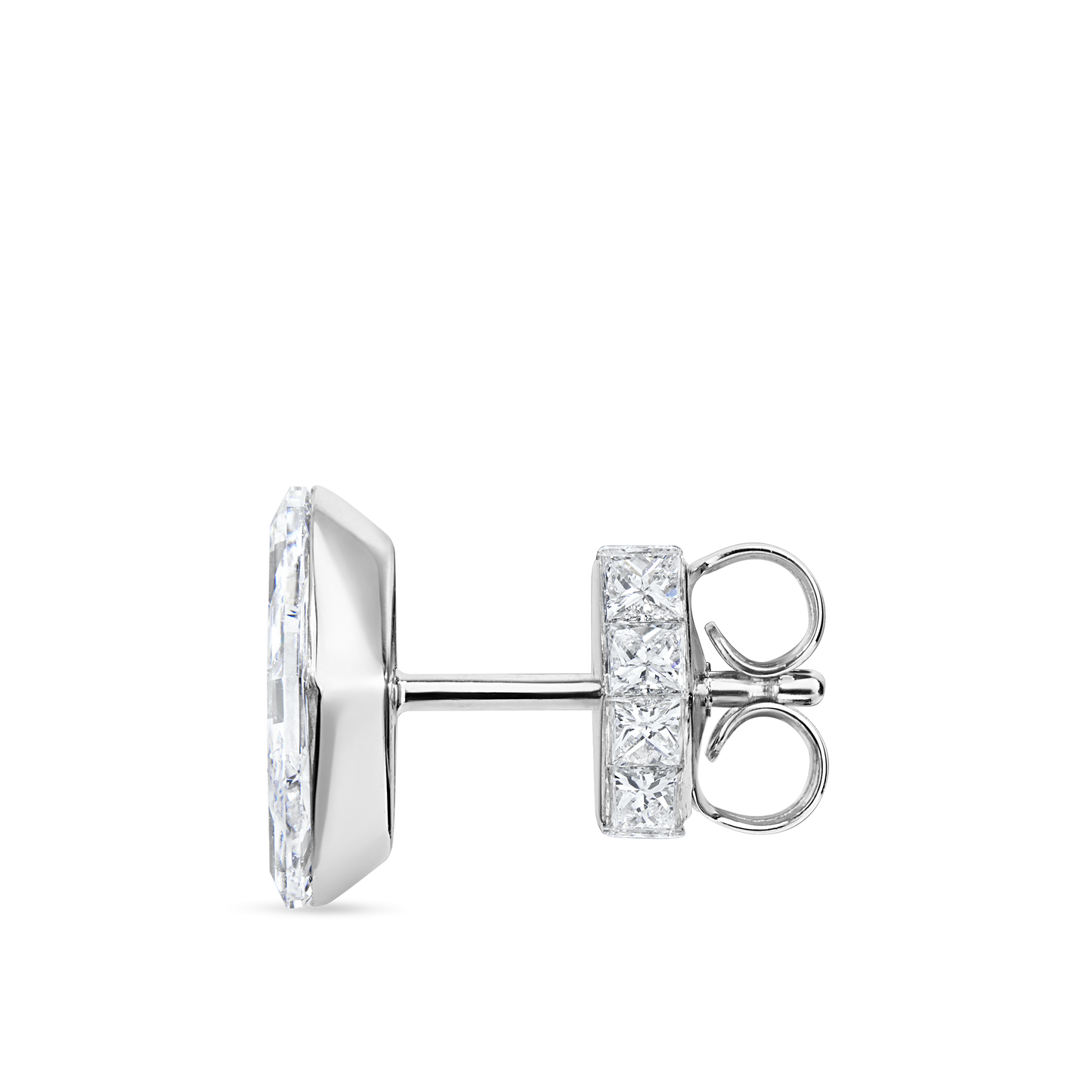 Invisible Set "Ace of Diamonds" Stud Earring