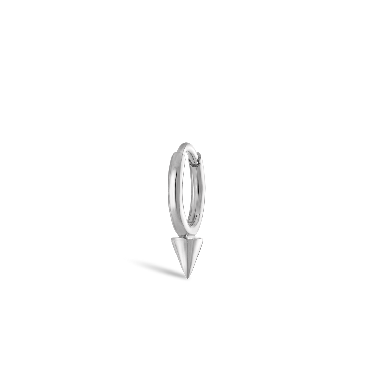 Single Short Spike Hoop Earring (Non-Rotating)