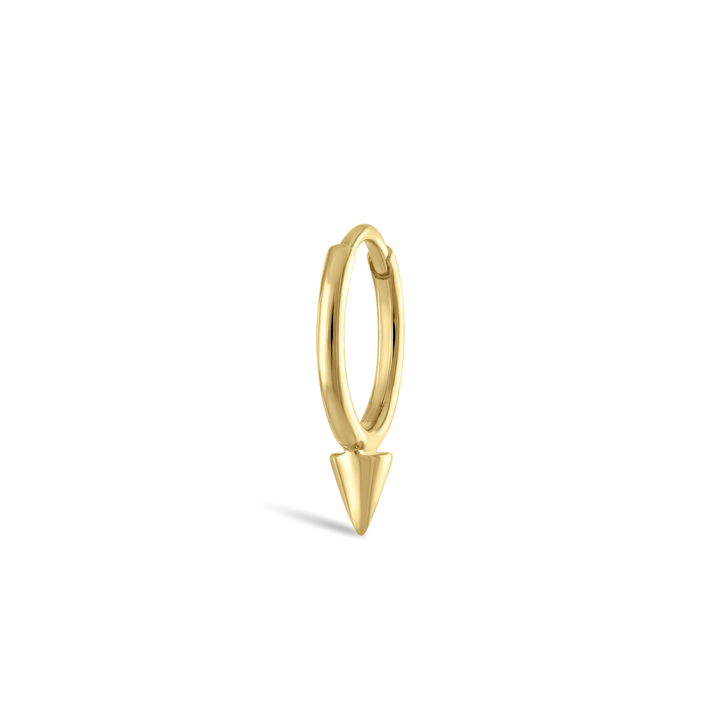 Single Short Spike Hoop Earring (Non-Rotating)
