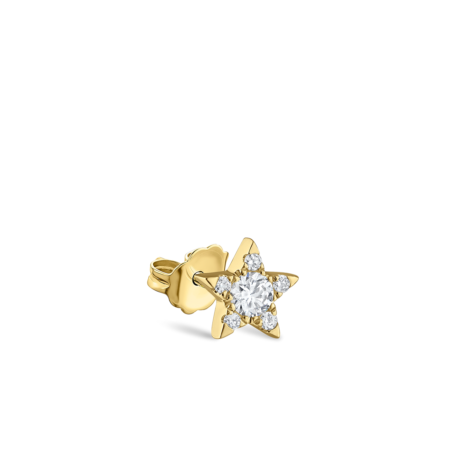 Diamond Star Stud Earring
