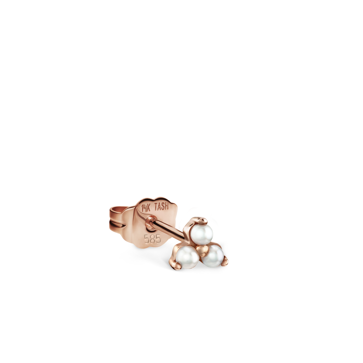 Pearl Trinity Stud Earring