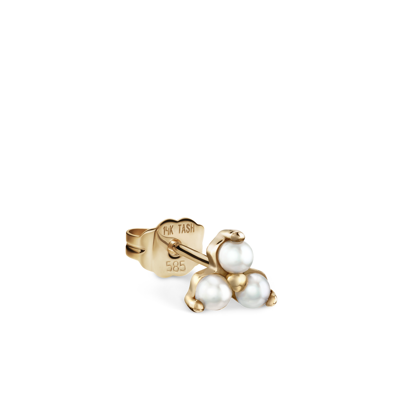 Pearl Trinity Stud Earring