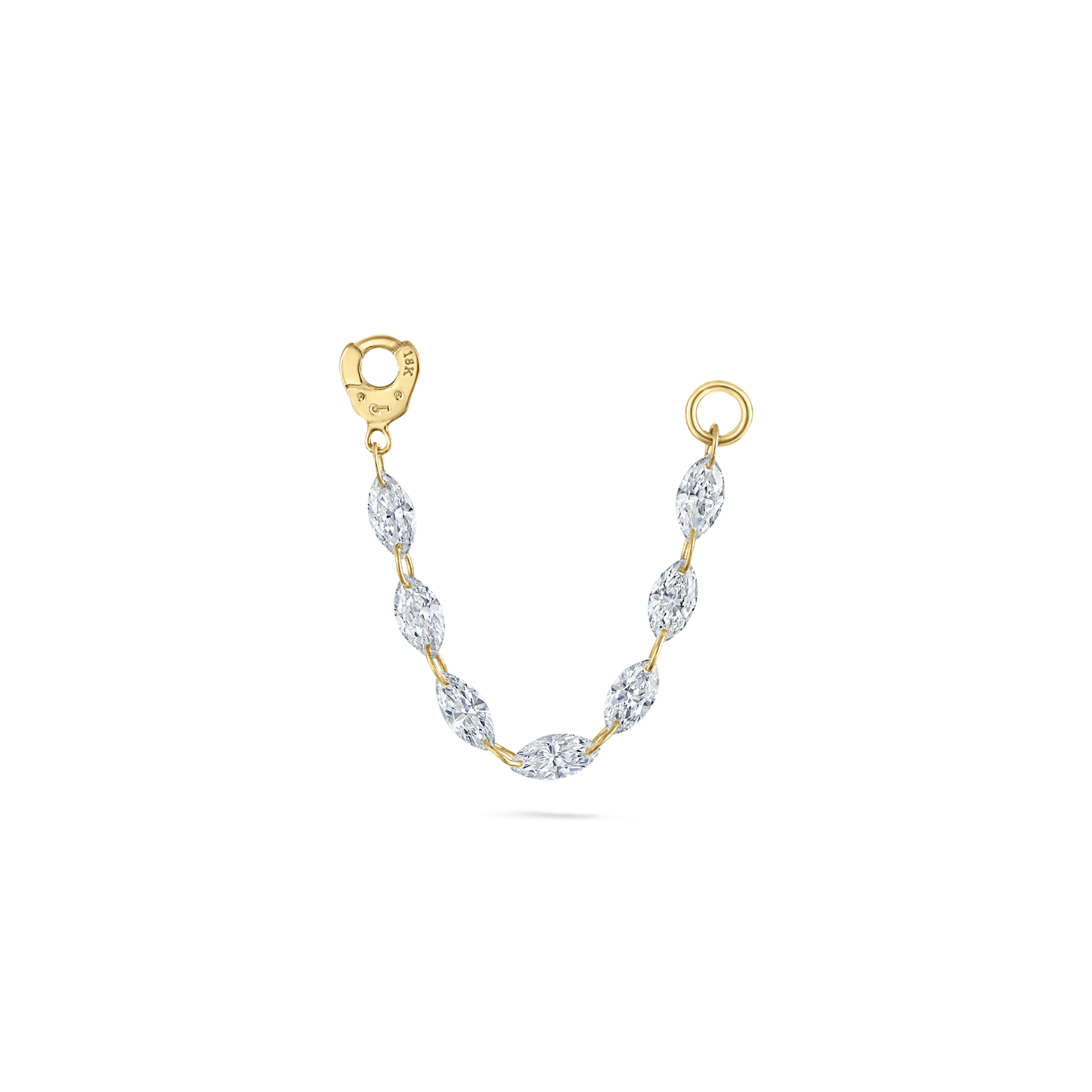 Floating Diamond Marquise Connecting Charm