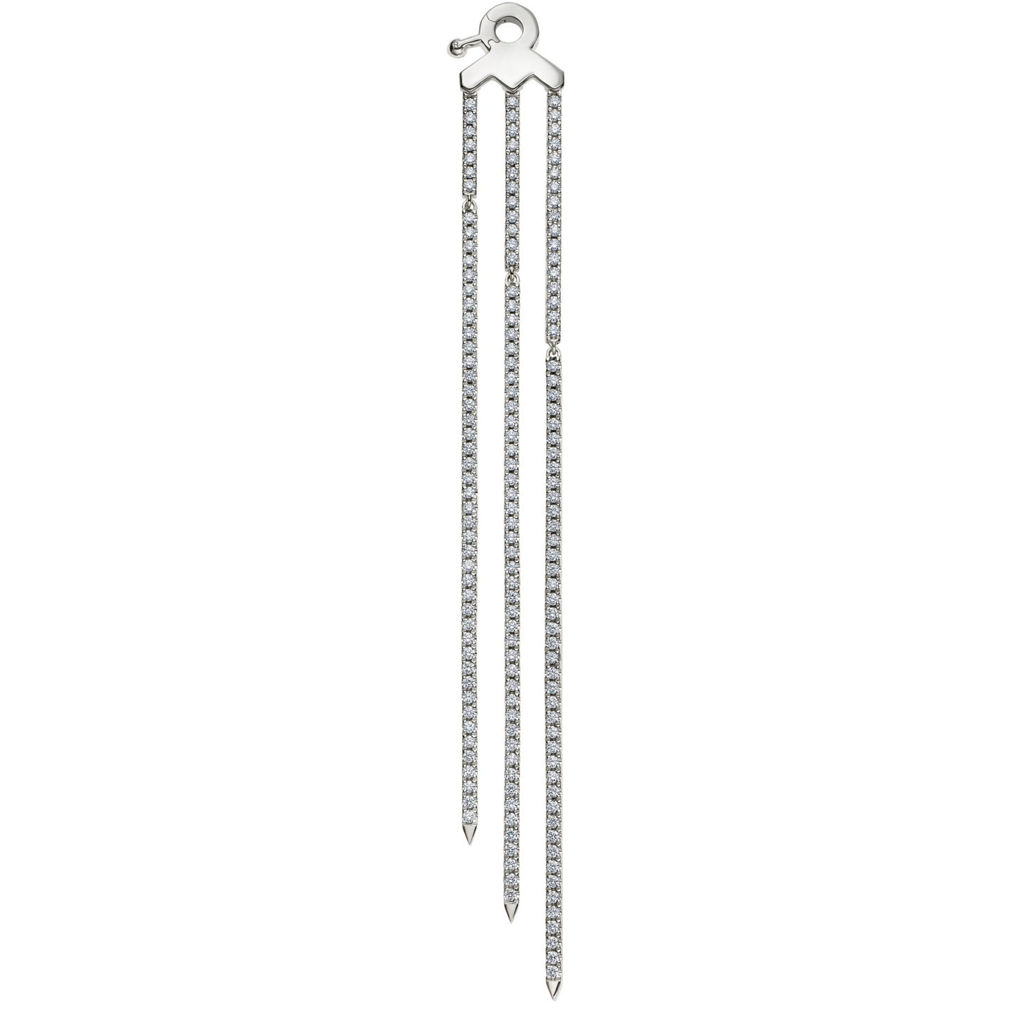 Triple Diamond Eternity Bar Conch Charm