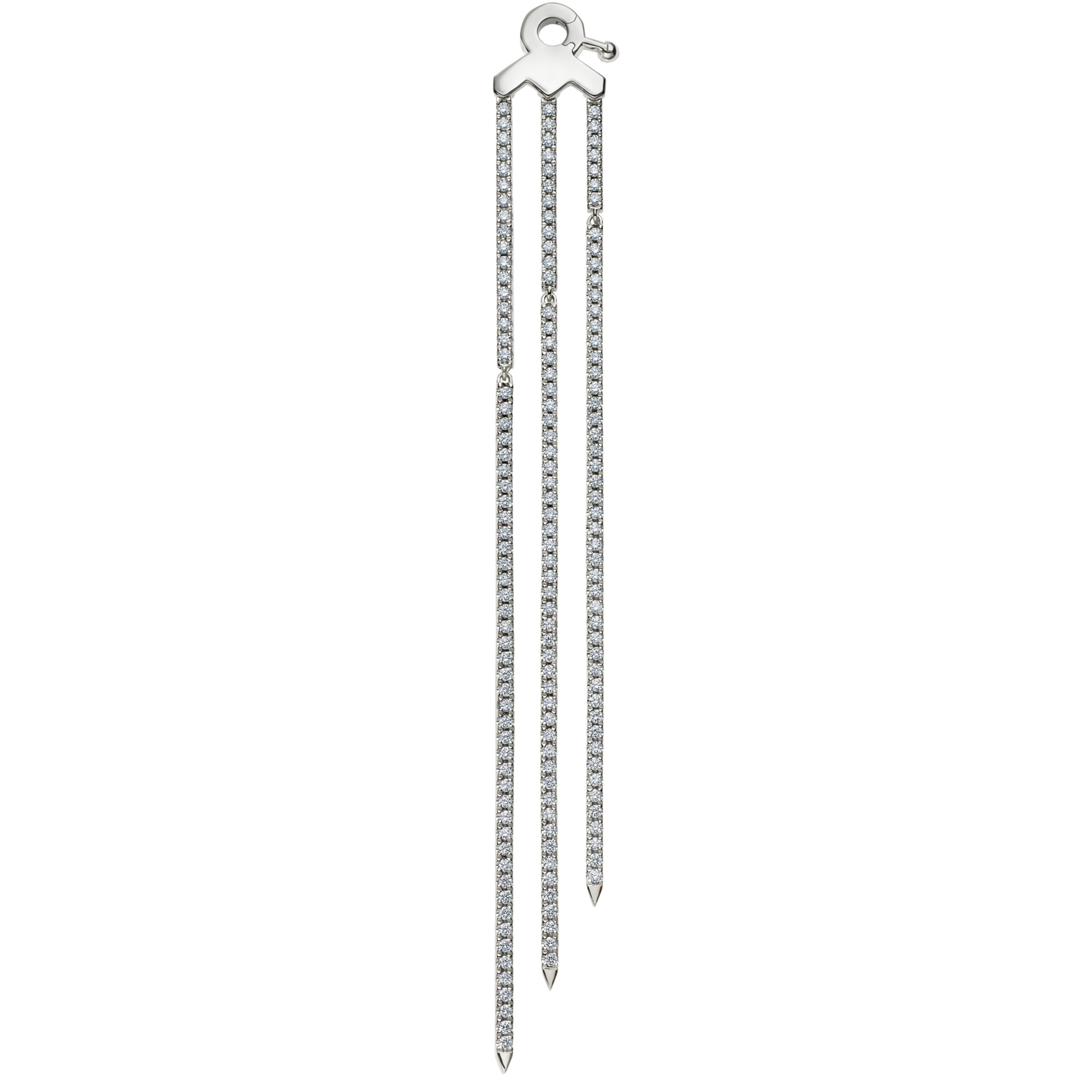 Triple Diamond Eternity Bar Conch Charm