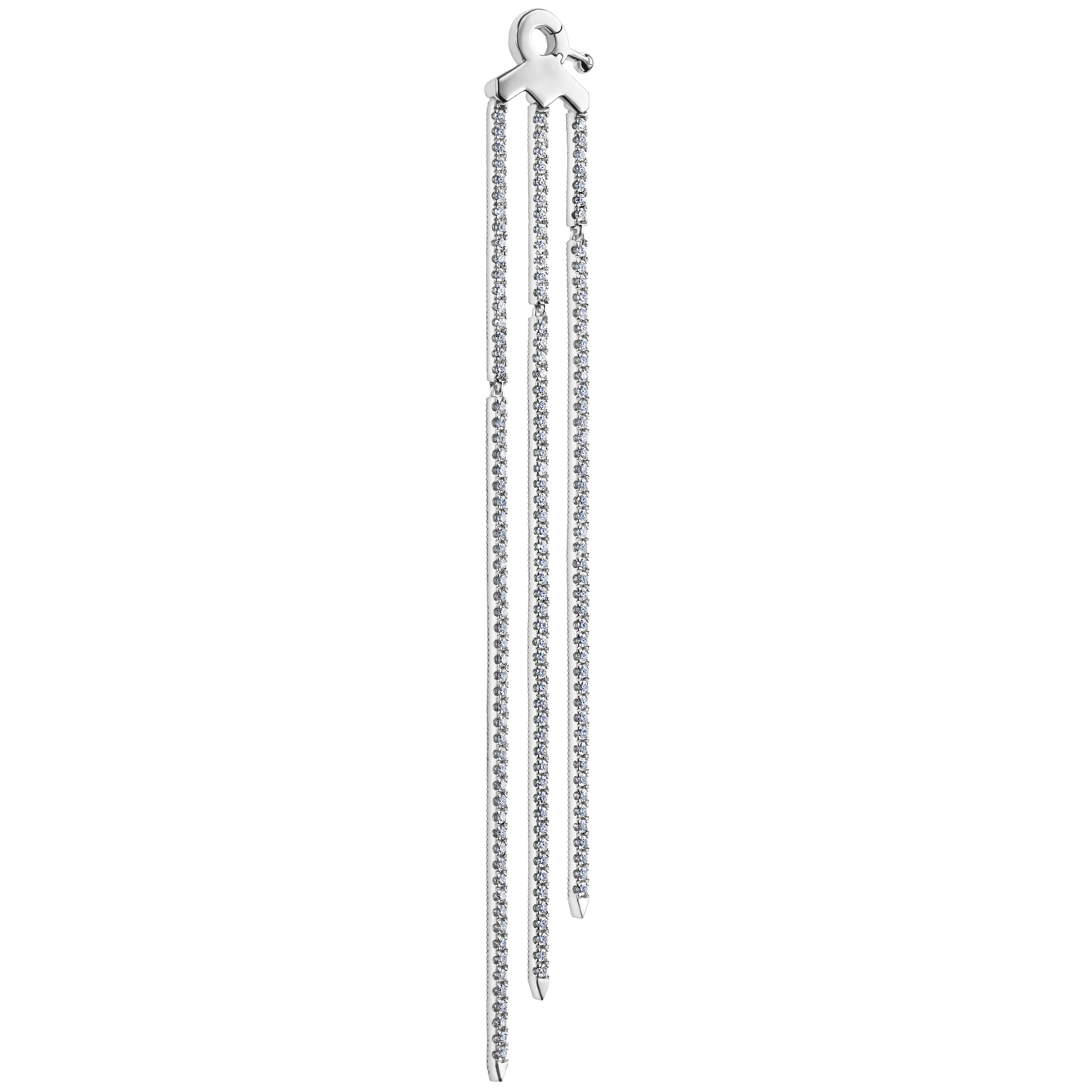 Triple Diamond Eternity Bar Conch Charm