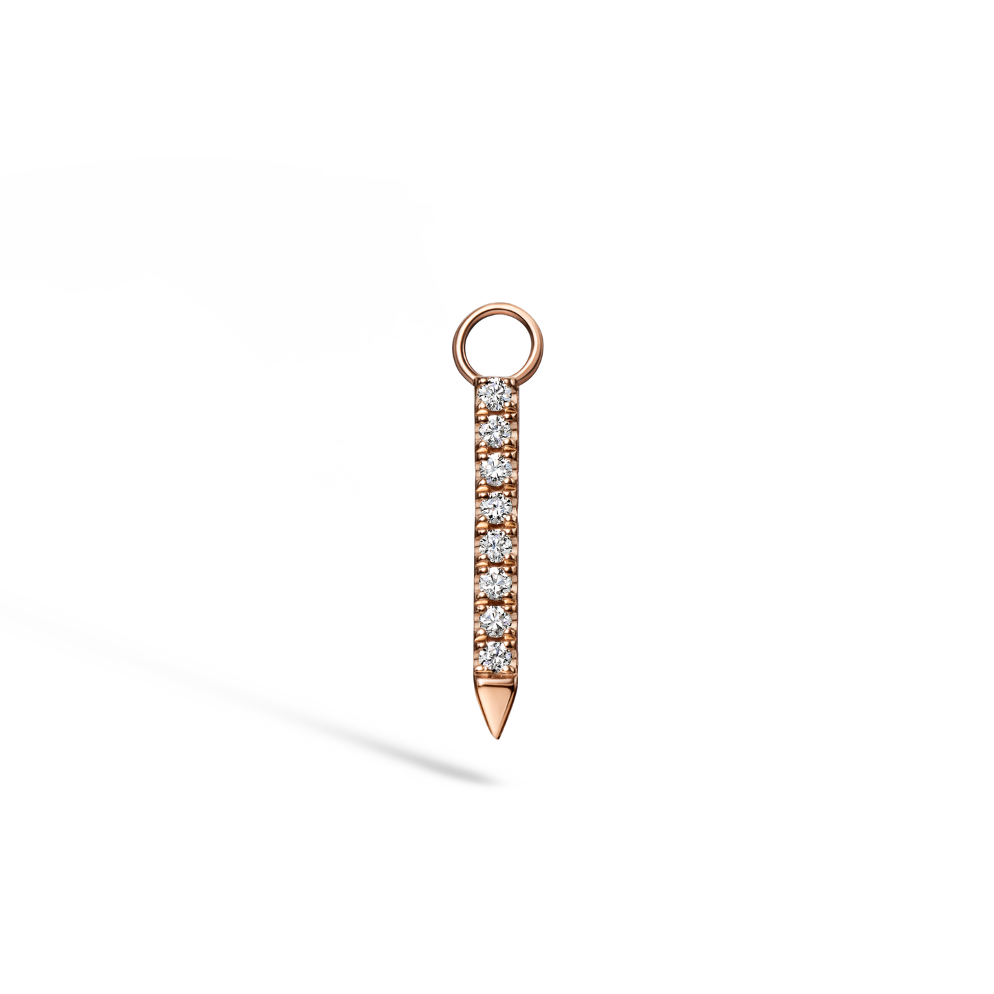 Black and White Diamond Eternity Bar Charm
