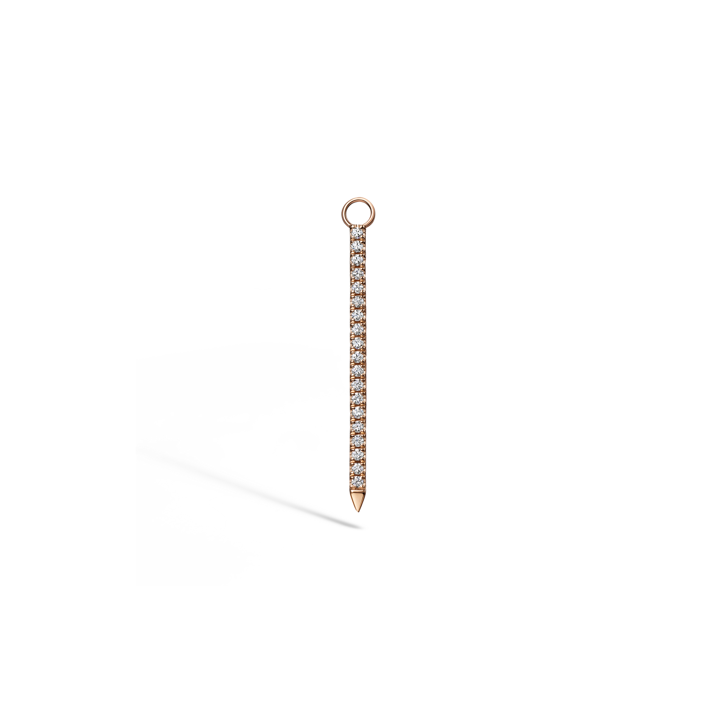 Black and White Diamond Eternity Bar Charm