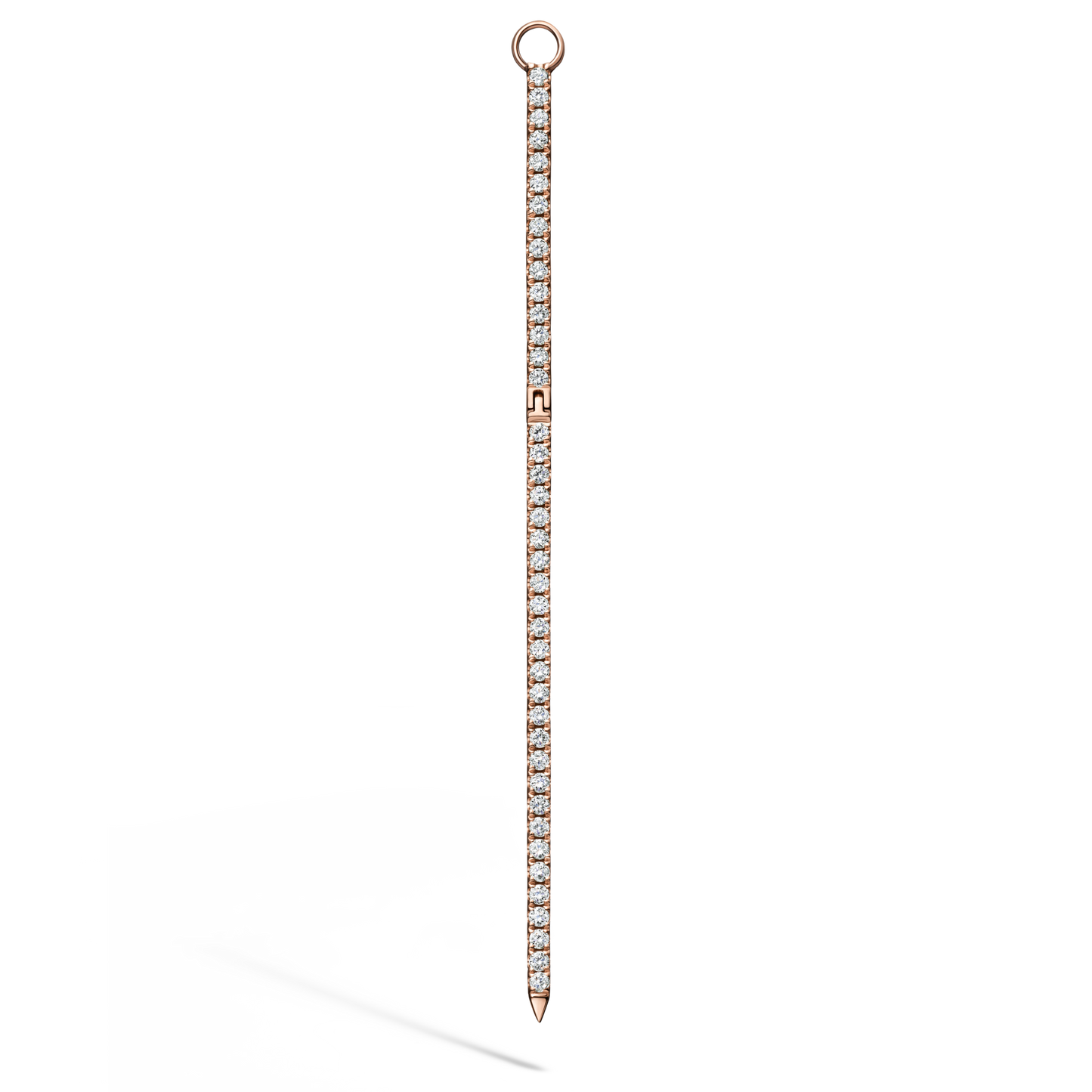 Black and White Diamond Eternity Bar Charm