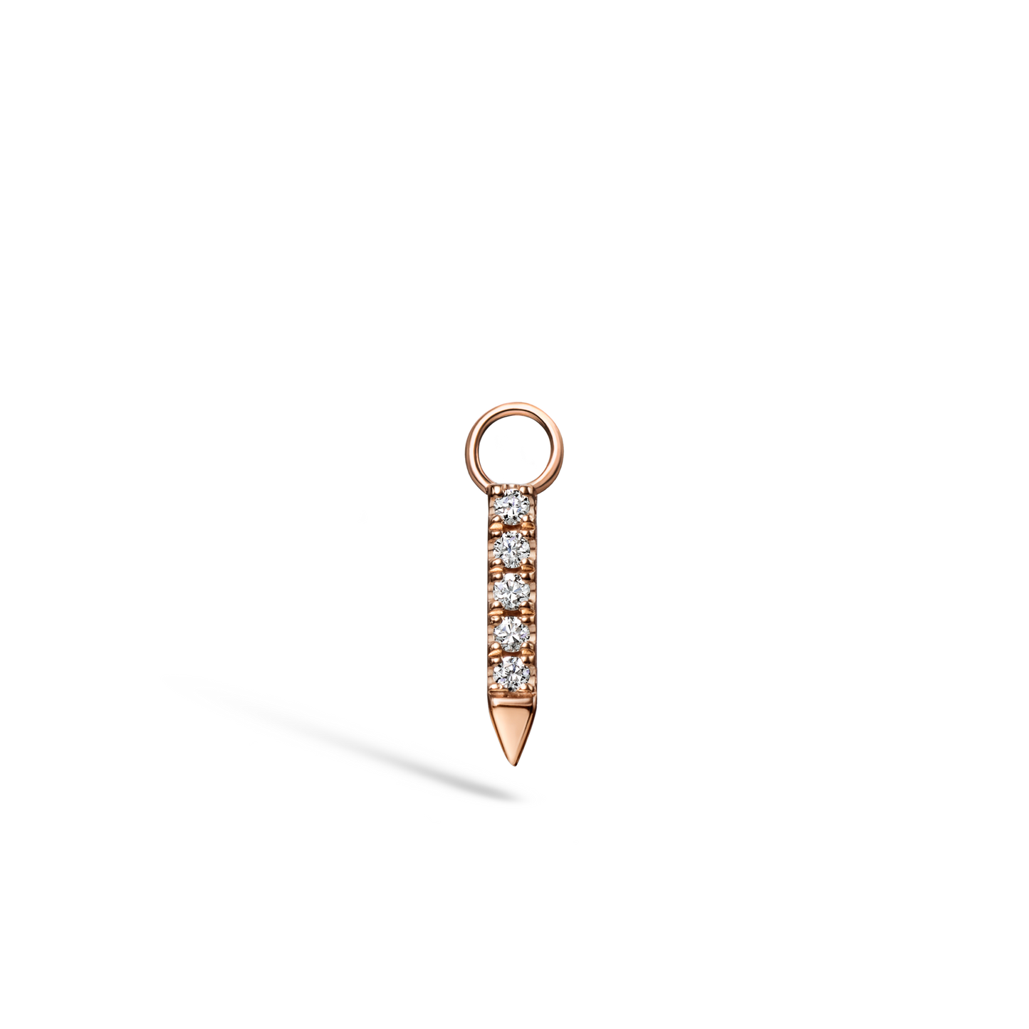 Black and White Diamond Eternity Bar Charm