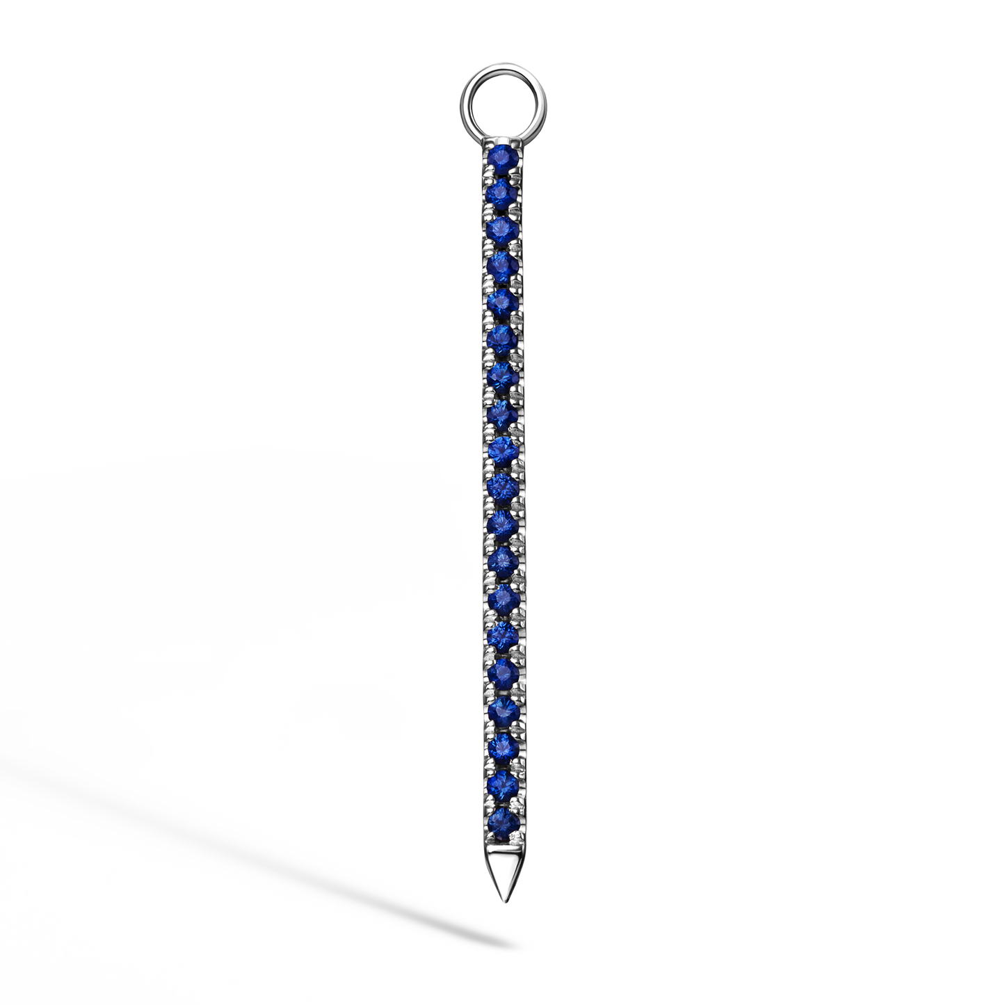 Diamond and Sapphire Eternity Bar Charm