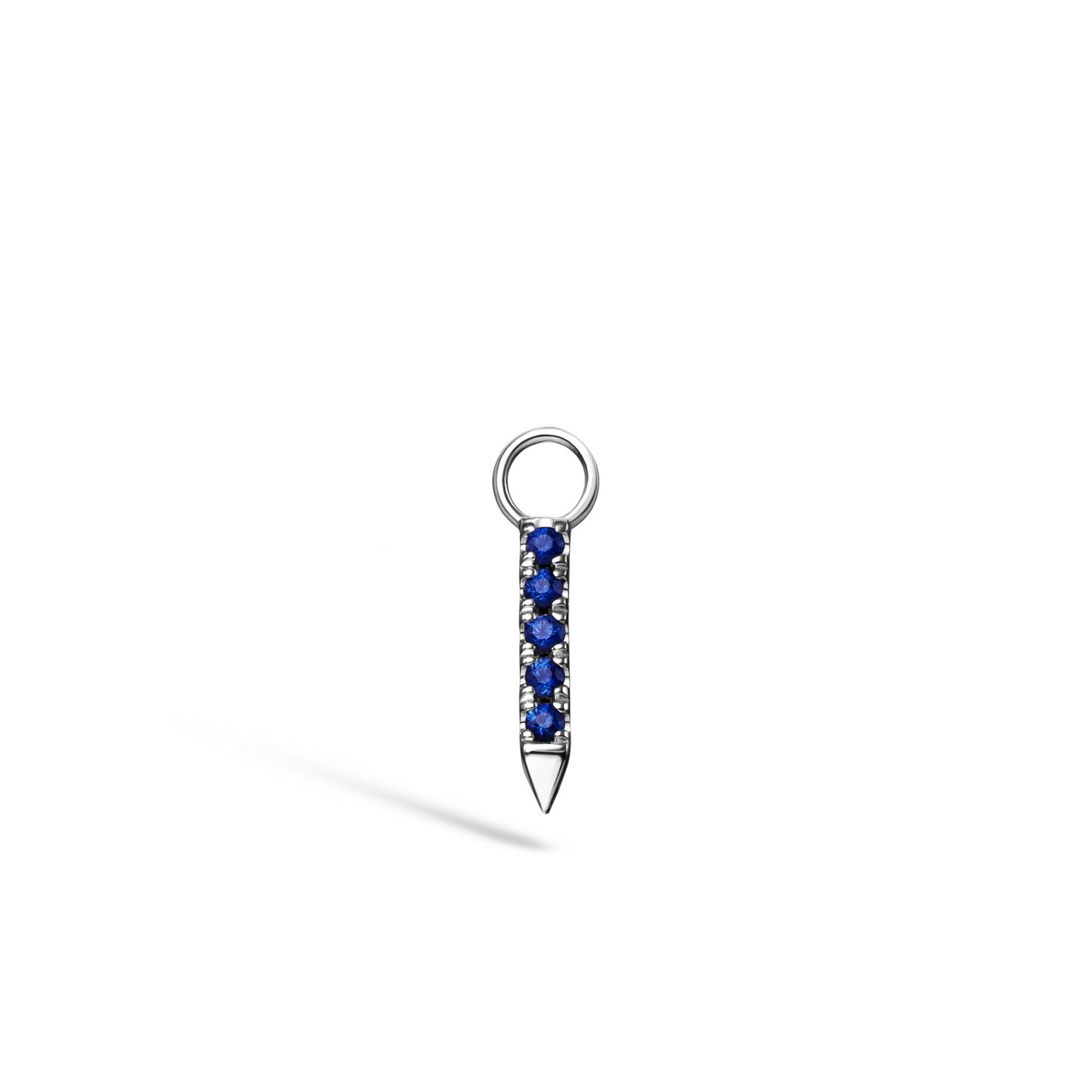 Diamond and Sapphire Eternity Bar Charm