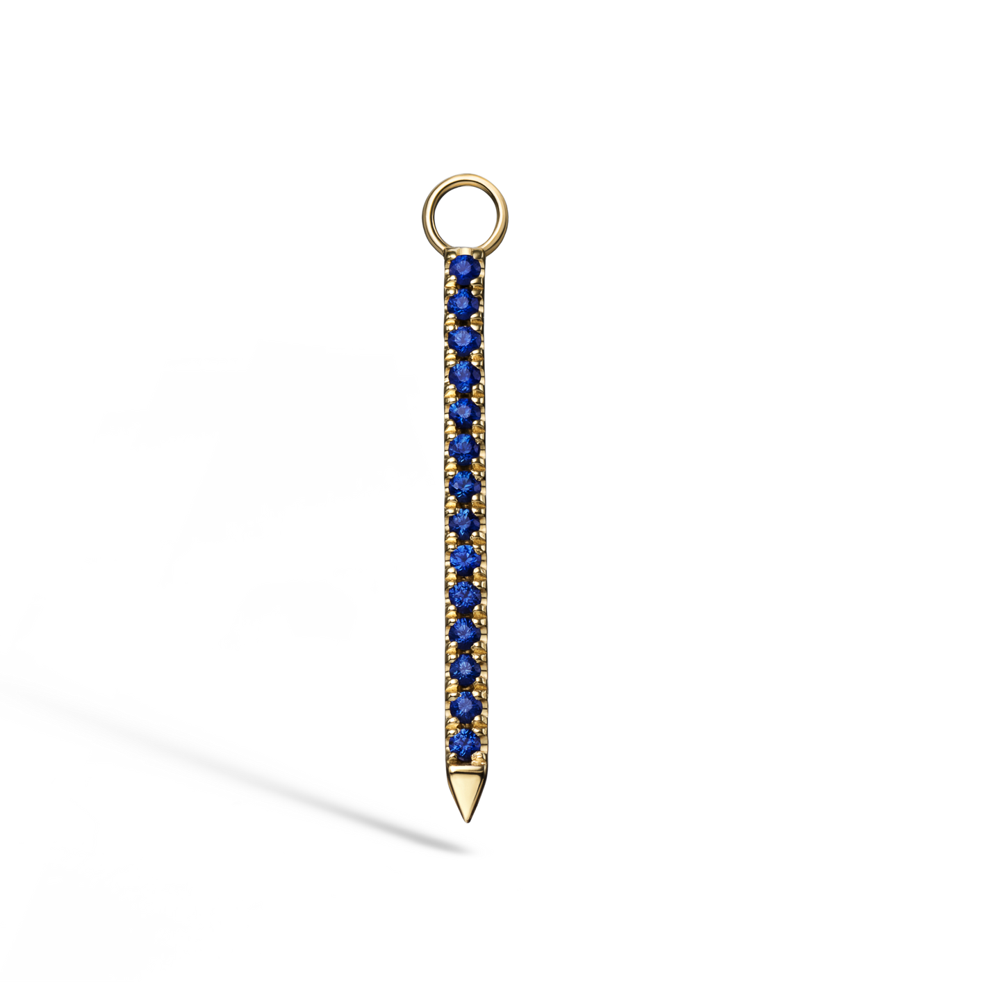 Diamond and Sapphire Eternity Bar Charm