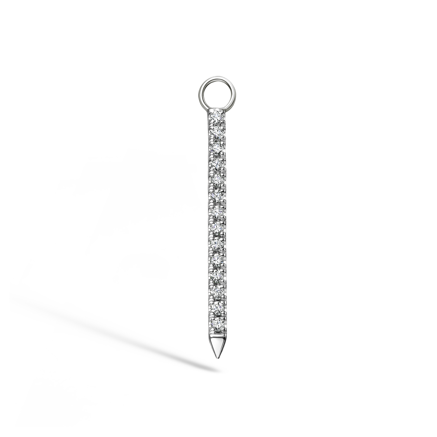 Diamond and Emerald Eternity Bar Charm