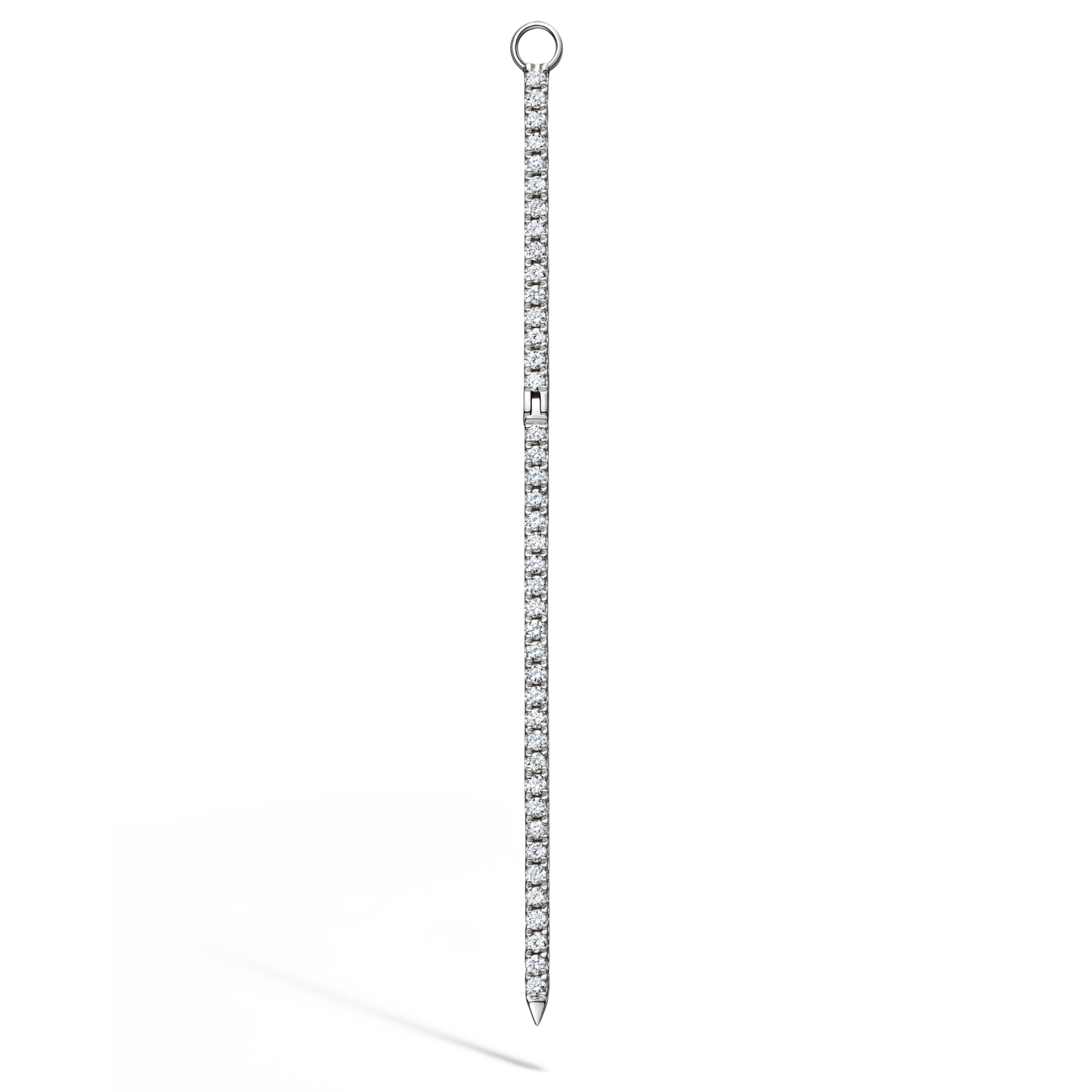 Diamond and Emerald Eternity Bar Charm