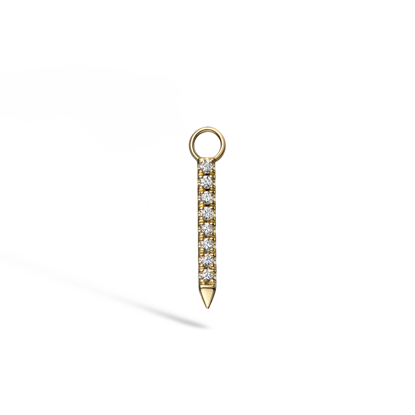 Diamond and Emerald Eternity Bar Charm