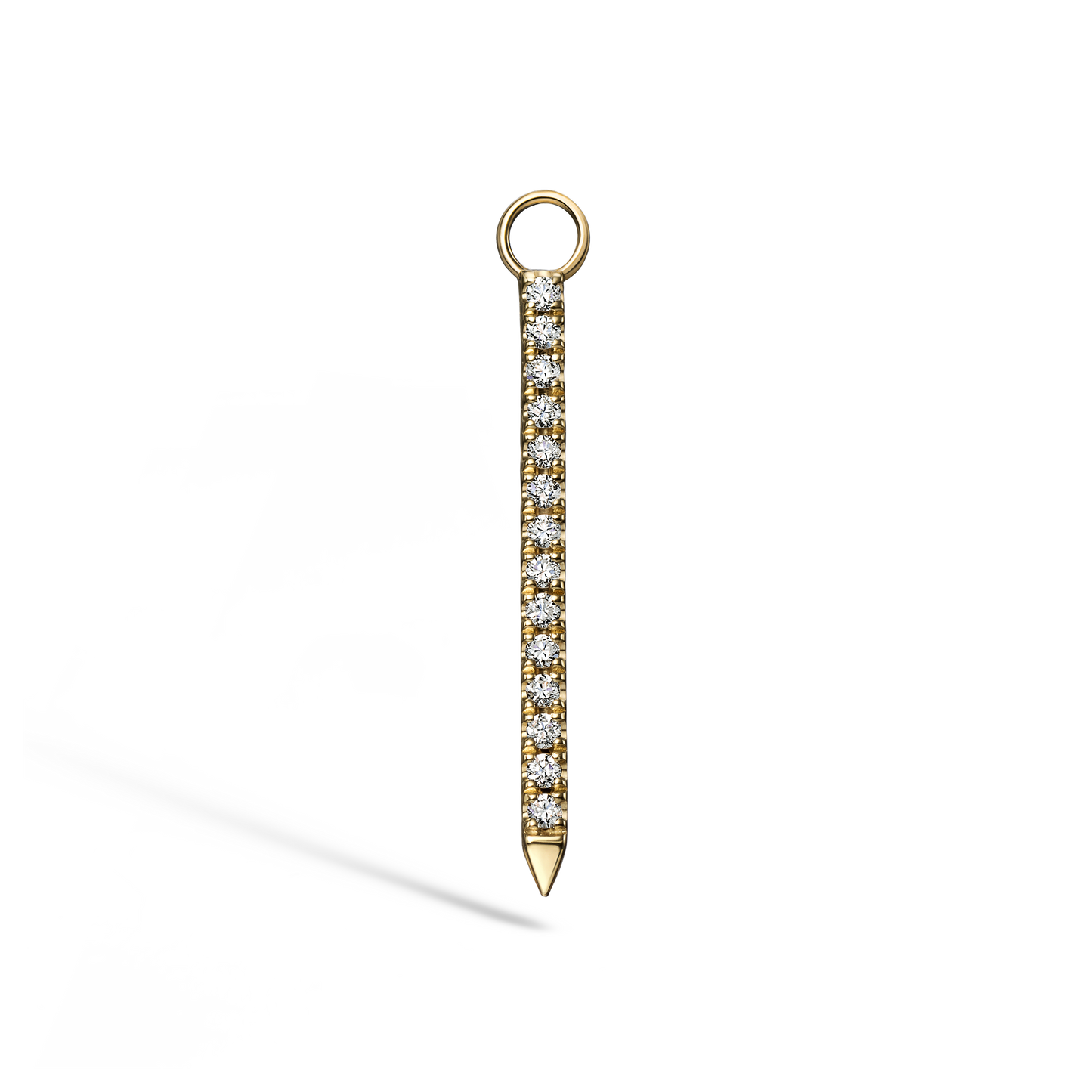 Diamond and Emerald Eternity Bar Charm