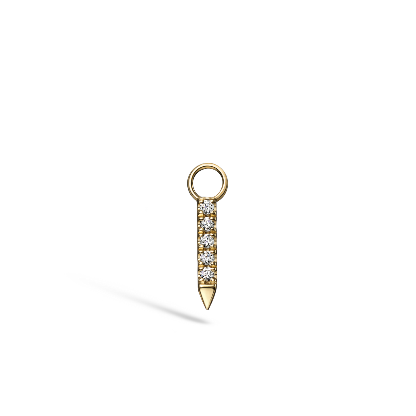 Diamond and Emerald Eternity Bar Charm