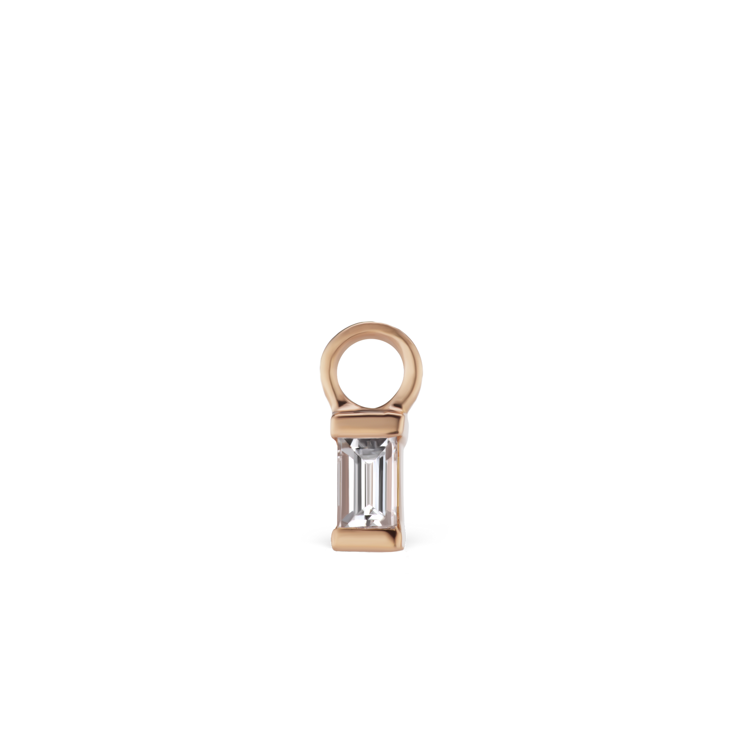 Diamond Baguette Charm