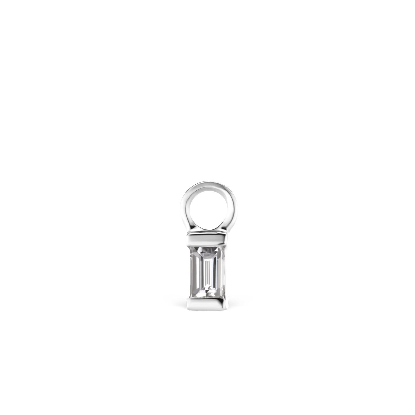 Diamond Baguette Charm